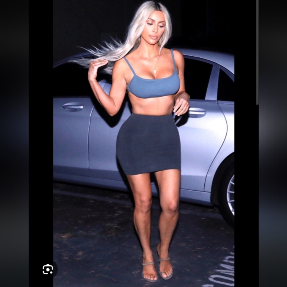 Yeezy Season 6 INFAMOUS String Bra Crop Top Bralette Cage Bra In Glacier Rare, S